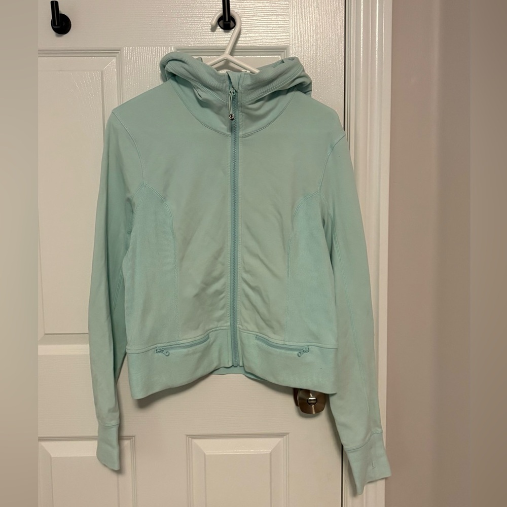 Lululemon Light Blue Zip Up Hoodie